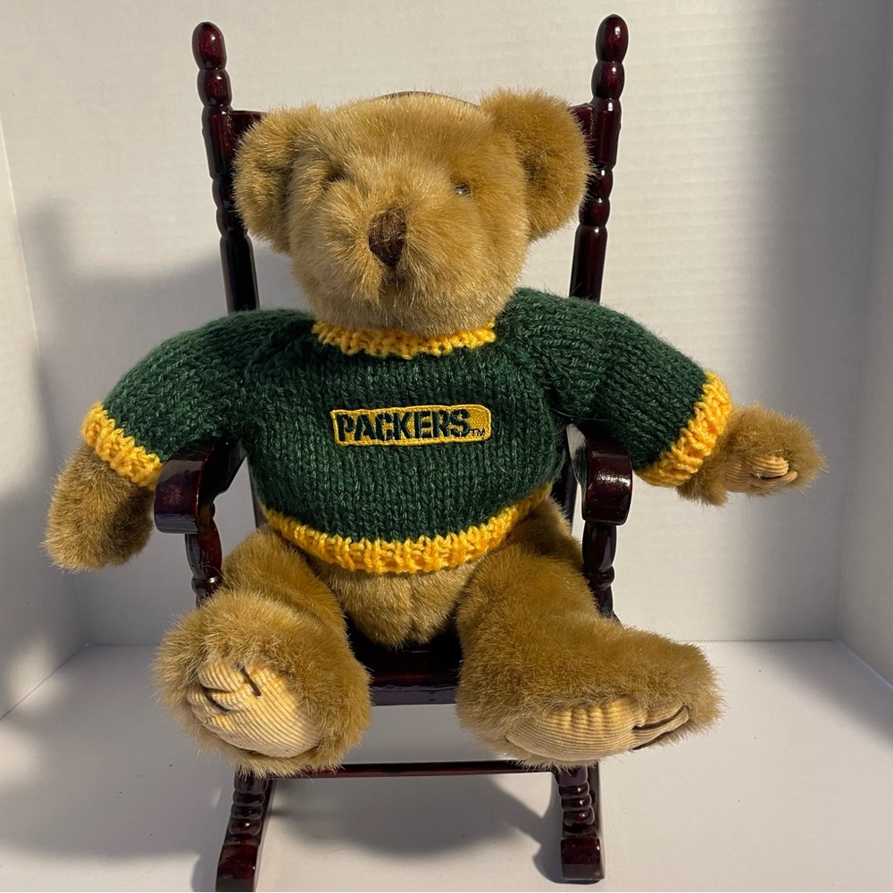 Teddy Bear Russ Huntington Green Bay Packer Plush Bear 12”